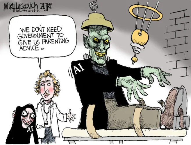Editorial cartoon for Oct. 24, 2026